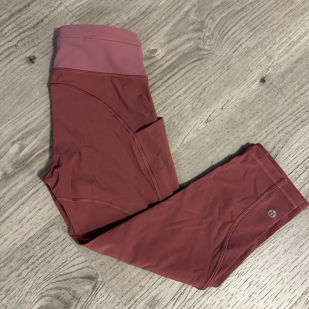 lululemon athletica Red and Pink Leggings